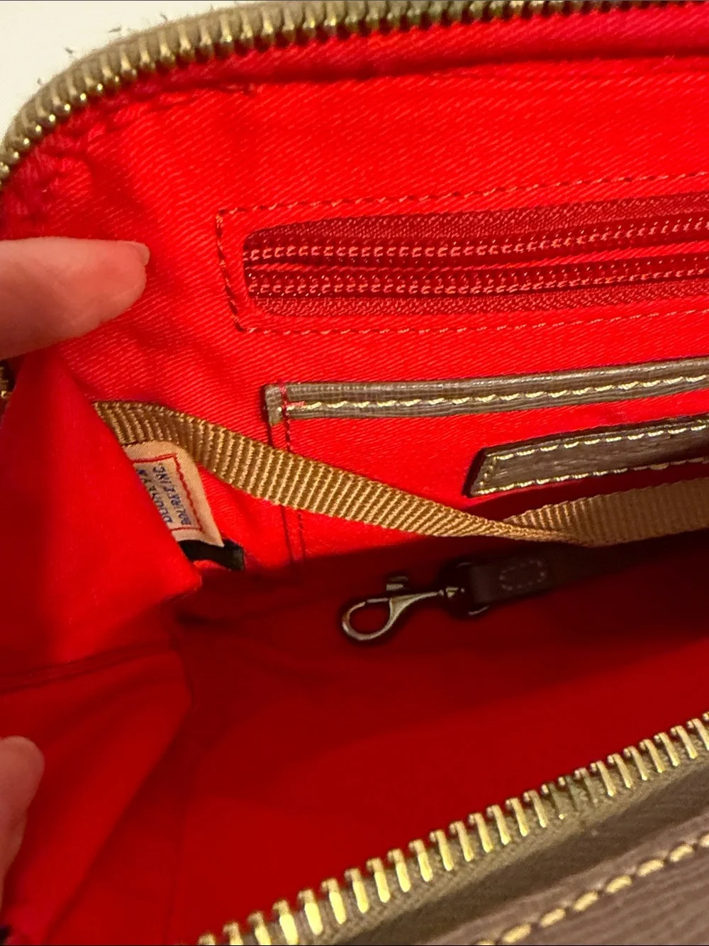 Dooney & Bourke Brown Saffiano Crossbody - Picture 4 of 10